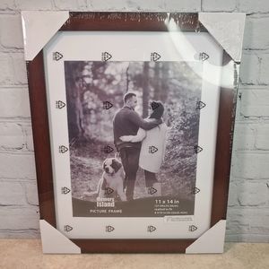 Memory Island 11x14 Photo Frames with 8x10 Mat, 4-Pack in Cherry Wood Grain